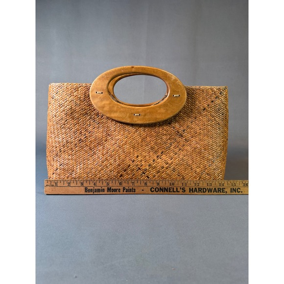 VTg Old Navy Woven Straw Tote Bag Top Handle Beach Vacation - Picture 9 of 10